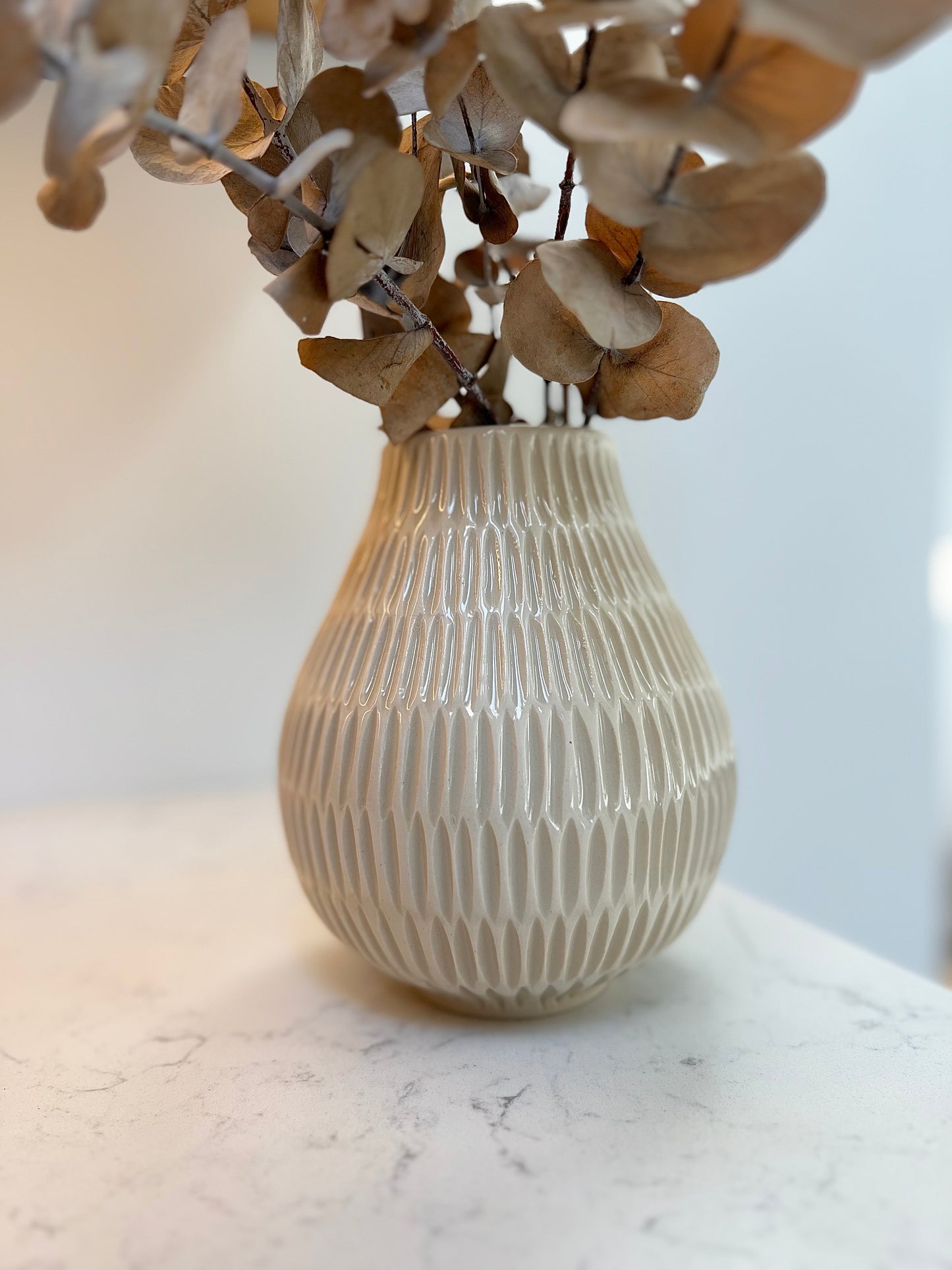 Small Carved Porcelain Vase