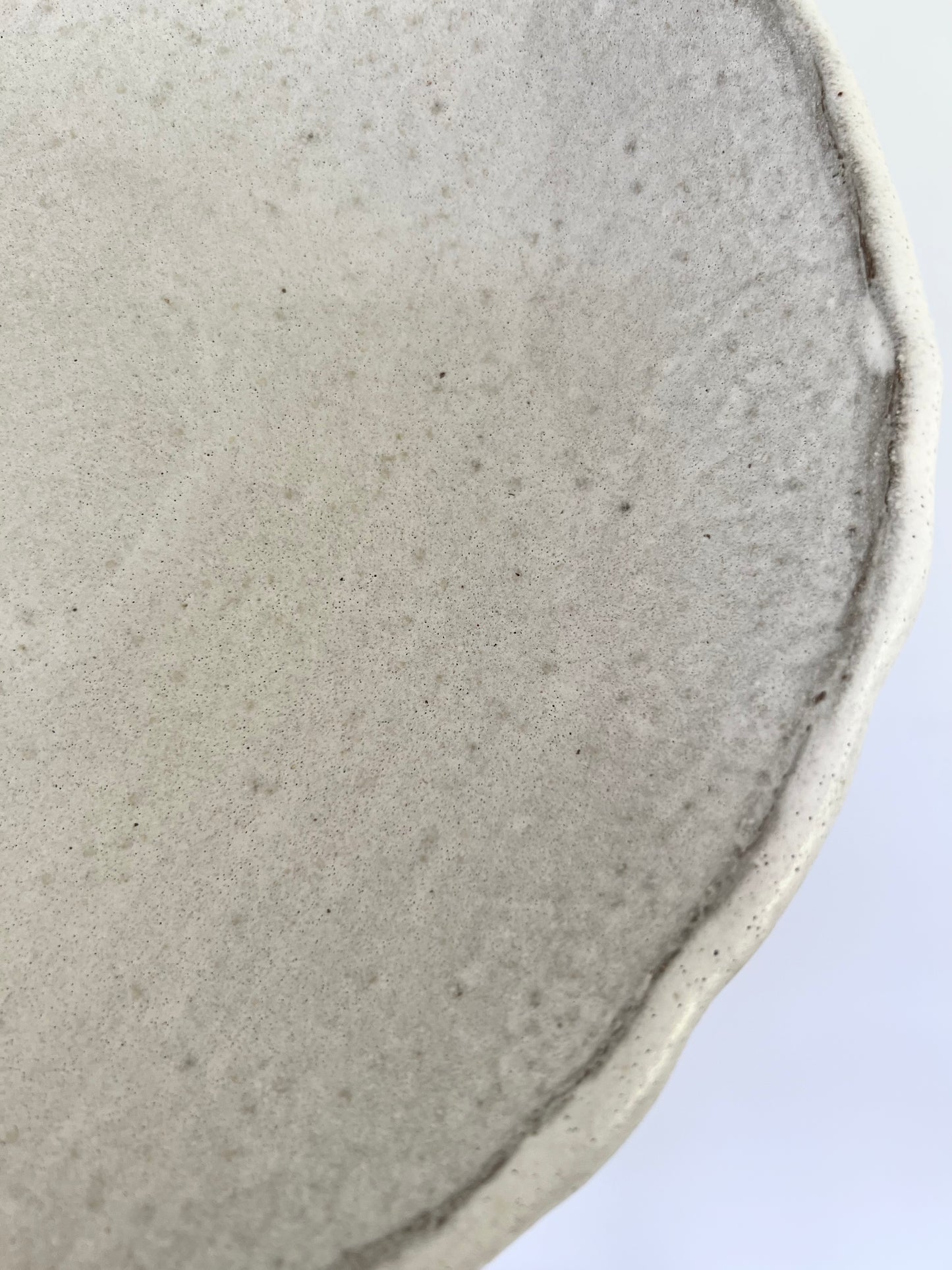 Pedestal Dish Catchall - Frothy Matte White