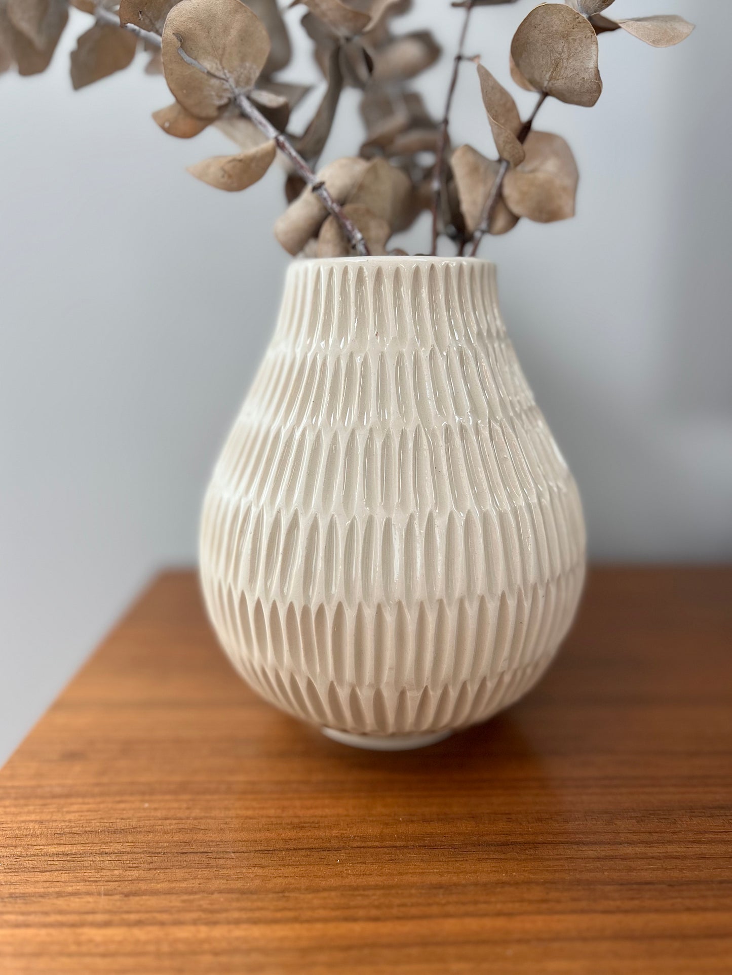 Small Carved Porcelain Vase