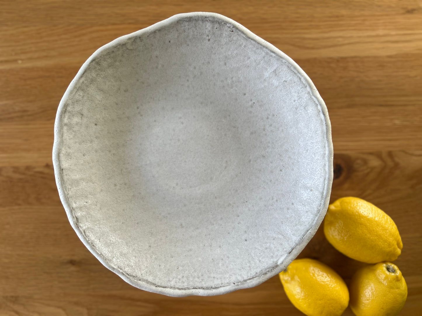 Pedestal Dish Catchall - Frothy Matte White